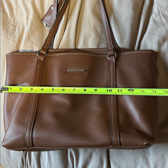 Dana Buchman Brown Faux Leather Tote Bag - Picture 15 of 16